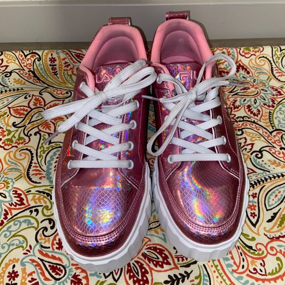 FILA holographic pink sneakers - platform - Picture 5 of 9